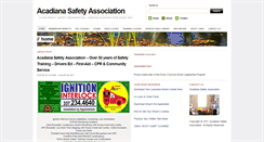 Desktop Screenshot of acadianasafety.org